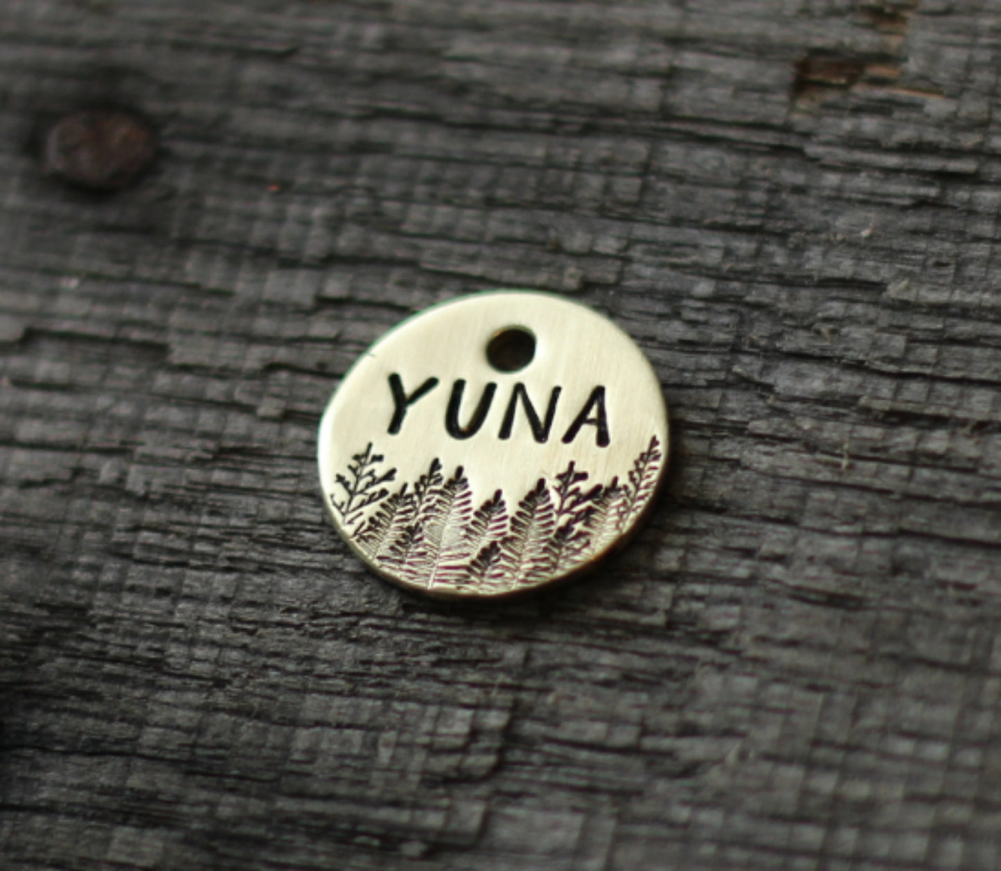 Personalized pet id tag - Forest