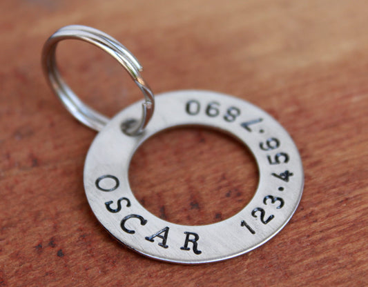 Personalized pet id tag - Washer