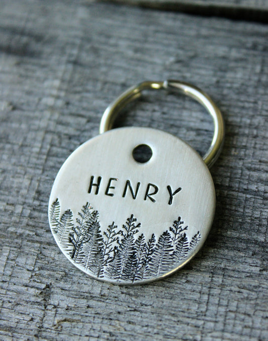 Personalized pet id tag - Forest
