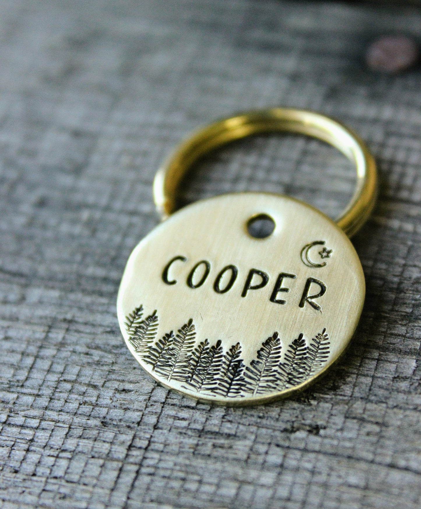 Personalized pet id tag - Evergreens
