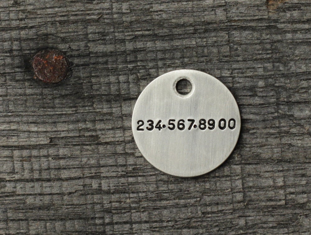Personalized cat id tag