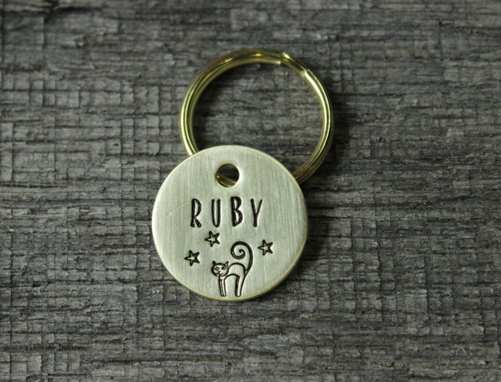 Personalized cat id tag